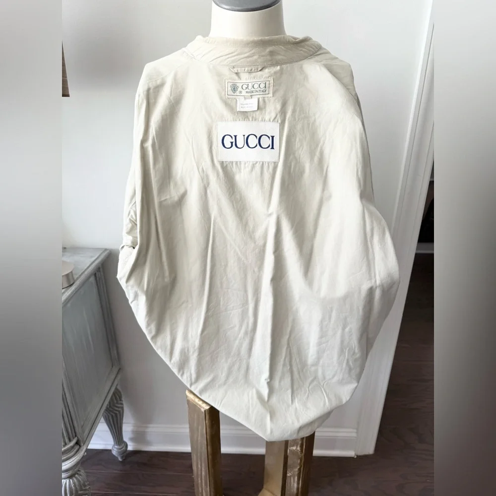 VTG GUCCI Cotton Windbreaker Jacket Size 54